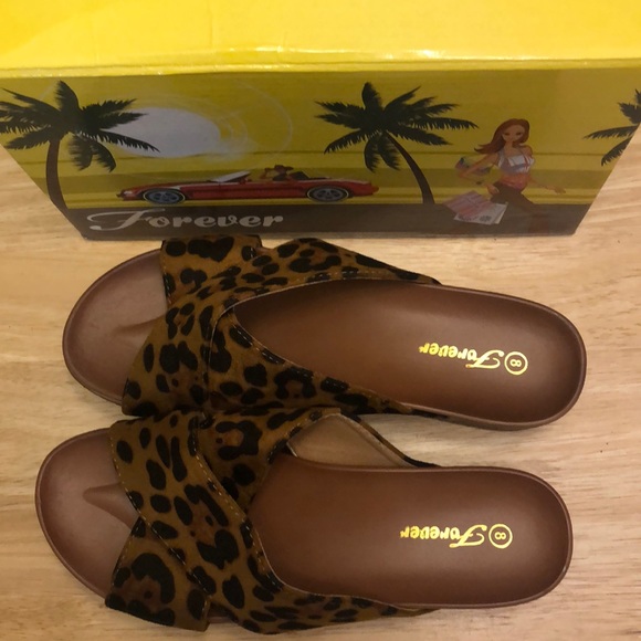 Brand New Cheetah Platform Sandals by Forever - Picture 5 of 6